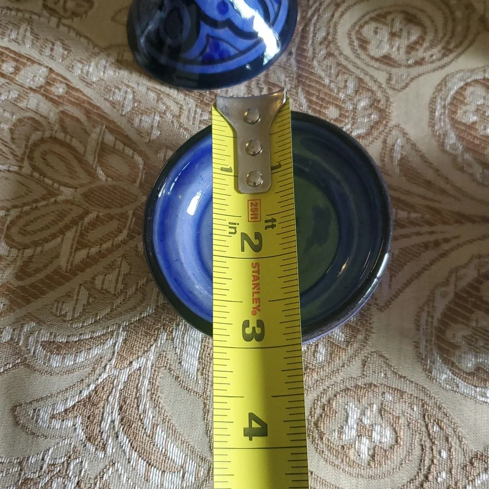 Blue Ceramic Tagine Set Of 2
